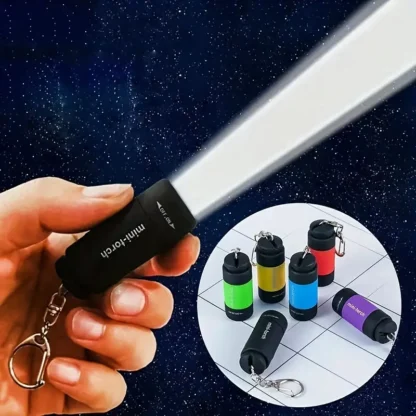 Rechargeable Mini Flashlight Keychain