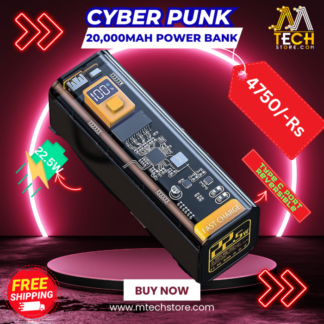 Cyber Punk Power Bank 20000mAh Fast Charging 22.5W Cyber Punk Power Bank 20000mAh Fast Charging 22.5W