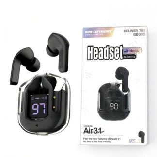 Air 31 Tws Transparent Earbuds Bluetooth 5.3v Black/White/Pink/Green Air 31 Tws Transparent Earbuds Bluetooth 5.3v Black/White/Pink/Green