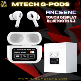 Mtech G Pods Bluetooth Airpods With Touch Screen BT 5.3v Mtech G Pods Bluetooth Airpods With Touch Screen BT 5.3v