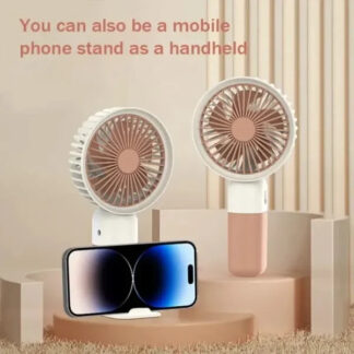 Rechargeable & Portable Handheld Fan with USB Charging and Mobile Phone Stand Rechargeable & Portable Handheld Fan with USB Charging and Mobile Phone Stand