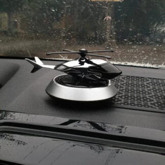 Solar Helicopter Car Air Freshener Metal
