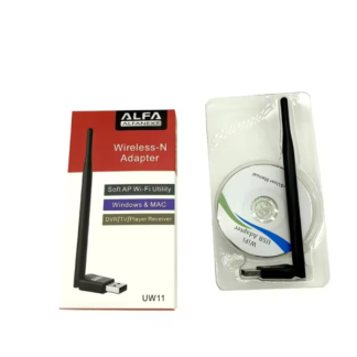 UW11 Alfa Net Wireless-N USB WiFi Adapter with Antenna