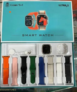 Crown 9+1 smartwatch - 8 strap smart watch