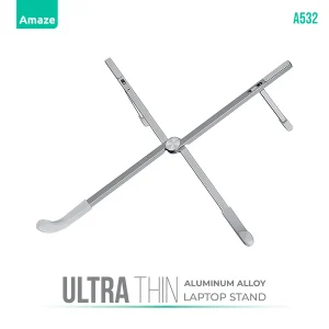 Amaze A532 Aluminum Alloy Ultra Thin Laptop Stand – White – BIS