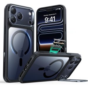 iPhone 17 Pro Max ESR Classic Hybrid With Stand Case – Clear Black