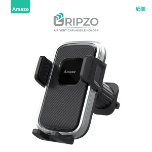 Amaze A588 Gripzo Air Vent Car Mobile Holder – Black – BIS