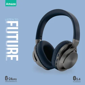 Amaze A650 Strong Base Wireless Headphone – Navy Blue – BIS