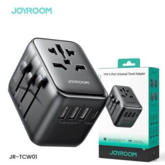 JR-TCW01 17W 4-Port Universal Travel Adapter Black