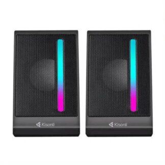 Kisonli X16 Mini USB 2.0 Portable Speaker for Laptop PC with RGB Light