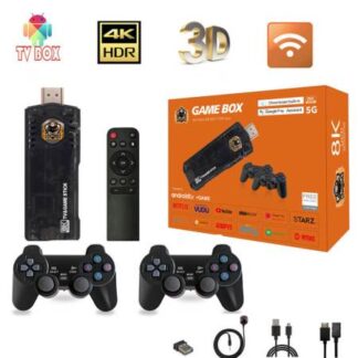 X8 Game 8K4K (Android 11.1+ Game) With 64GB Games Tf Card for 10000+ Games and Two Game Controllers H313 RAM 1GB, ROM 8GB