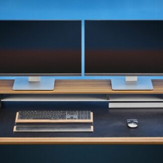 Grovemade Leather and Wood Keyboard Wrist Rest