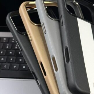 Leather Texture Design With MagSafe Back Case For iPhone 17 Pro Max