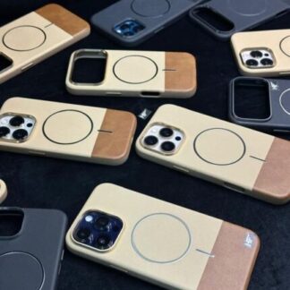 Vegan MagSafe Matrix Leather Textured Back Case For all iPhone Apple Models Best Price in Pakistan