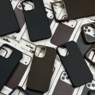 Leather MagSafe With Carbon Fiber Look Back Case For all iPhone Apple Models Best Price in Pakistan