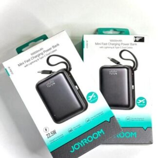 Mini Fast Charging Power Bank 10000 mAh With LightningType-C Dual Cables | (Original)