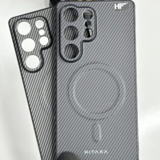 Premium Texture Carbon Look MagSafe Back Case For Samsung Galaxy S25 Ultra